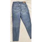 American Eagle Mom Jeans Womens 0 Blue Comfort Stretch Waistband Ripped Denim Photo 7