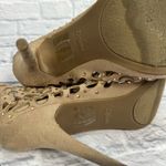 Zigi Soho  Duran Peep Toe Rhinestone Ankle Caged Booties Size 9 Beige Rose Gold Photo 5