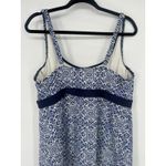 Lands' End Swimsuit Womens 16 Petite Blue White Swim Dress One Piece Padded Size 16P Photo 3