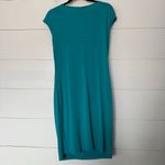 Michael Kors Women’s Large Teal Stretchy Career Dress Office Core Photo 3