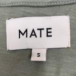 Mate the Label Organic Cotton T-Shirt Maxi Dress Size S Green Side Slits Photo 5