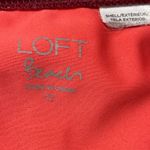 Loft Women’s  Beach Maroon Side Tie Halter V-Neck Swimsuit Size 12 EUC #1925 Photo 6