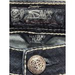 Silver Jeans NATSUKI Flap Bootcut Dark Wash Low Rise EmbroideryGems Size 29x31 Photo 1
