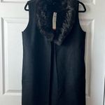 Talbots NWT  Sweater Vest With Detachable  Faux Fur Collar Size XS Photo 0