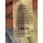 Asos Design Dress Women 6 White Green Floral Shirred Tiered Sundress Maxi Boho Photo 8