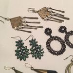 Lot Of 5 Costume Earrings Pierced Variety! Vintage Photo 5