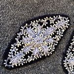 Urban Outfitters Womens Size Small Grey Ecote Beaded Open Front Cardigan Photo 4