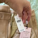 Avec Les Filles Beige Leather Flare Pants  Photo 7