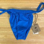 Free People X Toast Swim Tunnel Electric Blue Lemonade Bikini Bottoms Size XL Photo 0