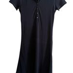 7 For All Mankind Y2K Vintage | | Navy Blue Pique Short Sleeve Polo Dress Small Photo 0