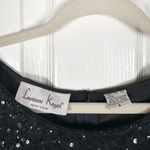 Laurence Kazar Vintage Black Beaded Sequin Holdiay NYE Mini Dress Size S Photo 4