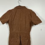 BDG Urban Outfitters Brown Corduroy Short Sleeve Jumpsuit Utility Workwear Sz S Photo 5