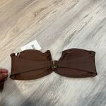 ANDIE NWT Swim Espresso Brown Bandeau
Bikini Scala Top Strapless Small V Notch Photo 3