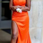 Princess Polly Orange  Dress Maxi Tyree Strapless Photo 1