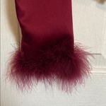 Love Fire Maroon Feather Cuff Blazer Red Size L Photo 2