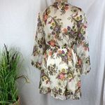 Band of Gypsies Ivory Floral Print Romper Dress Shorts L Photo 1