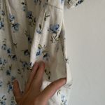 Old Navy NWT white & blue floral baby doll mini dress SZ M Peasant Photo 7