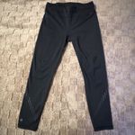 Athleta Black Spectrum Sonar Reflective 7/8 Tights Shadow Stripe Pink Tank Set M Photo 2