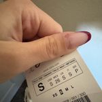 ZARA  Crochet Knit Mini Dress Ruffle Sz‎ Small NWT Striped Black White Photo 4