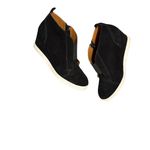 Linea paolo SZ 11 black Suede wedge sneaker heel women’s casual streetwear shoes Photo 6