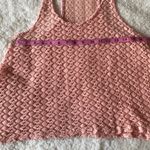 Nollie by PacSun Lacey Knit Tank Top Size Large Pink Photo 3