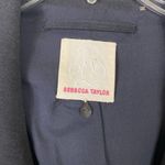 Rebecca Taylor  Charcoal Grey Bow Accent Single Breasted Blazer Jacket Size 6 Photo 3