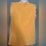 Studio West  Women's Gauge Smocked Ruffle Neck Top (297) Photo 5