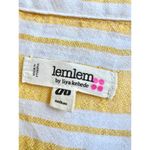 Lemlem By Liya Kebede Long Sleeve Striped Button Down Shirt Yellow Womens Medium Photo 1