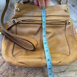 B. Makowsky Soft Pebbled Leather Tan Beige Crossbody/Shoulder Bag Photo 7