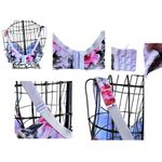 Cacique  Bra 40D Floral White Pink Black Lightly Lined Full Coverage Unde… Photo 3