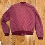 Global Funk Quilted Bomber Jacket Red Size M Photo 1