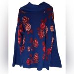 The Pioneer Woman floral cowl neck knit sweater M classic winter Blue Size M Photo 3