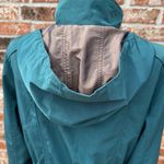 Anthropologie  Gallery teal utility coat with removable hoodie! / S Petite / EUC Photo 8