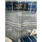 Abercrombie & Fitch Jeans Womens High Rise Skinny Striped Raw Hem Denim Size 28 Photo 5