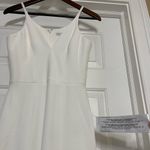 Dress the Population  Iris Slit Plunge White Gown Dress size XS Photo 6