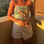 SheIn Strapless Floral Top Photo 0