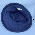 Vintage Union Made Blue & White Floral Lace Hat Photo 7