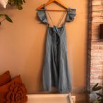 Pilcro ANTHRO |  Flutter Sleeve Denim Midi Dress‎ Photo 7