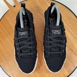 Bobs by Skechers Woven Canvas Espadrille Platform Sneakers Black Tan 6 Photo 3