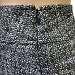 Ann Taylor  Black White Tweed Fully Lined Zip Side Business Skirt Size 14 Petite Photo 4