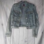 Bebe 2B  Light Blue Cropped Denim Jacket Photo 0
