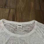 PINK - Victoria's Secret  white y2k sheer light weight sequin long sleeve top l Photo 3