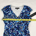 Jones New York NWT. Sheath Dress. Cap Sleeves. Blues, Black, White. Size 4 Photo 7