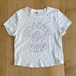 Pac Sun x Stranger Things Baby Tee Hang Loose Size S White Purple Photo 0