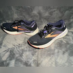 Brooks Adrenaline GTS 22 Size 7 Supportive Running Shoe Black/Purple/Coral Photo 6