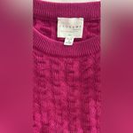 ANONYME designers Cable Knit Sweater M Pink Chunky Wool Blend Cropped Cozy Size M Photo 1