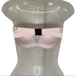 Victoria's Secret  Vintage 1990s Very Sexy Strapless Bra Pink Lace Underwire 32D Photo 3