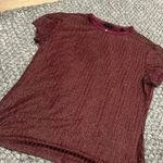 Ted Baker Catrina Metallic Stripe
Fitted Tee In Oxblood Photo 2