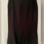 Ann Taylor NWT  Officecore Flare Bottom Midi Black Pencil Business Skirt Photo 1