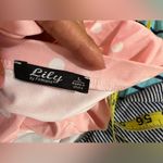 LILY by Firmiana Tunic Top Womens L Large FLORAL PINK Blue POLKA DOT Shirt Photo 7